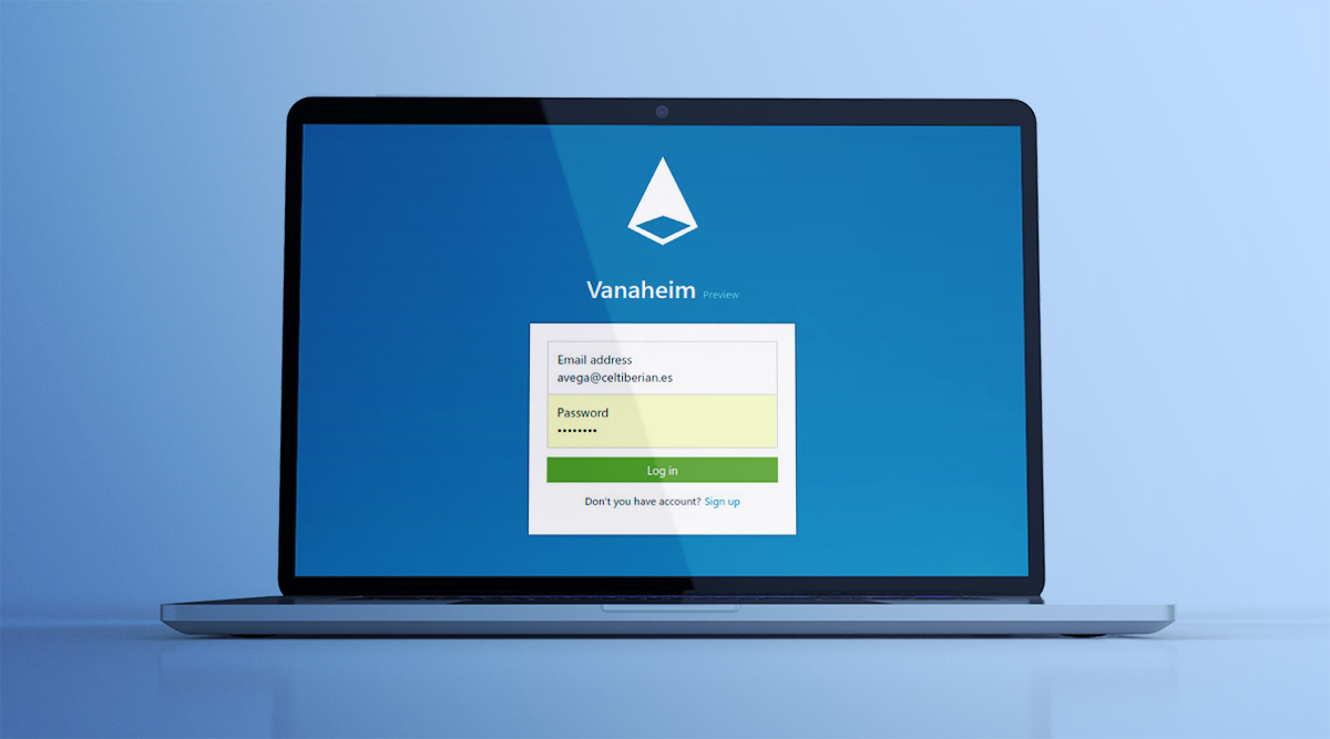 Aerial Laptop Screen